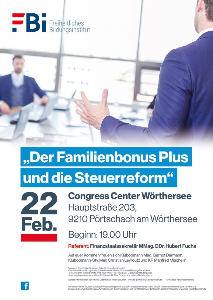 Infoveranstaltung "Der Familienbonus Plus"