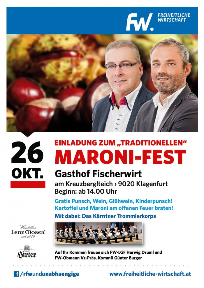 Maronifest der Freiheitlichen Wirtschaft