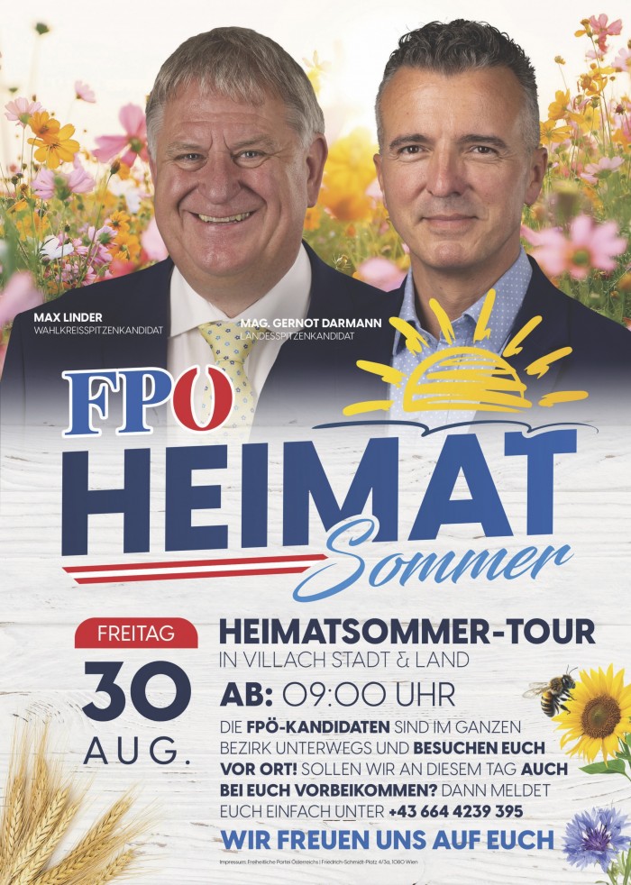 FPÖ-Heimatsommer-Tour: Villach Stadt & Land