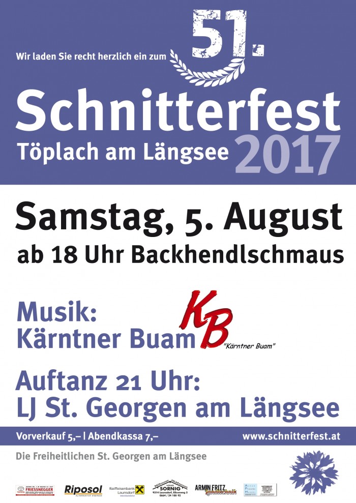 51. Schnitterfest in Töplach am Längsee