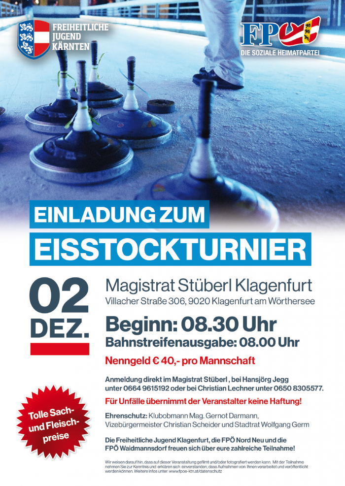 Eisstockturnier der Freiheitlichen Jugend Klagenfurt